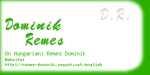 dominik remes business card